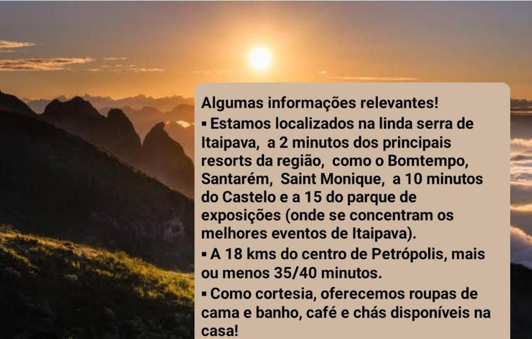 Aconchego De Itaipava - Casa De 3 Quartos, Equipada, Area Kids, Jacuzzi, Pet Friendly, Churrasqueira, Em Meio A Natureza E Proximo Ao Centro Do Bairro Petrópolis Exterior foto